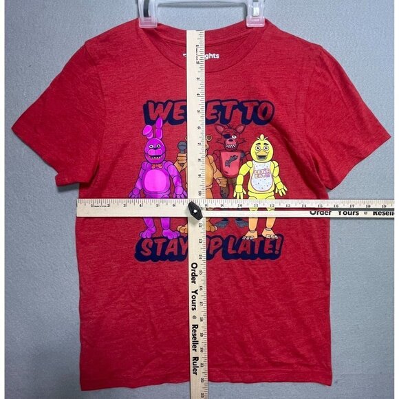 Five Nights At Freddy's We Stay Up Late Kids Shirt Tees Medium Gray Youth Kids - Picture 2 of 7